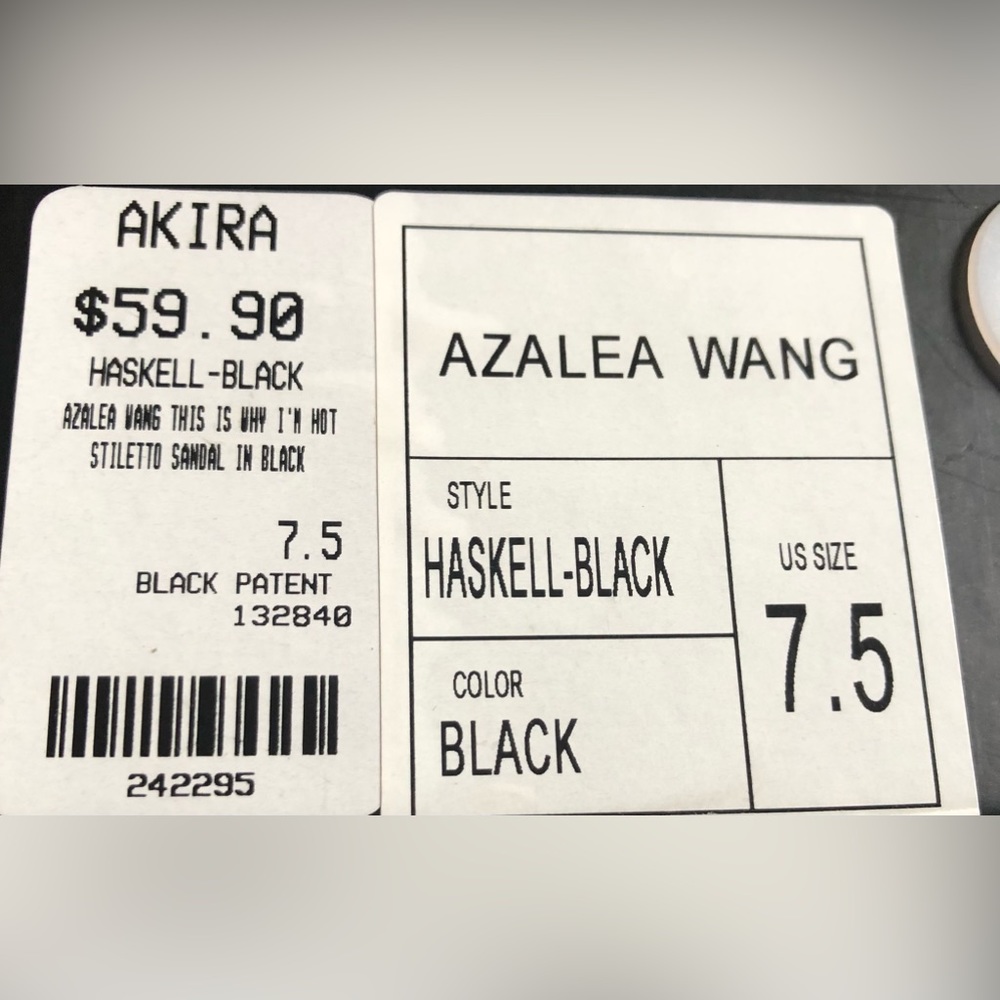 AZALEA WANG THIS IS WHY I'M HOT STILETTO SANDALS SIZE: 7.5 - Picture 9 of 12